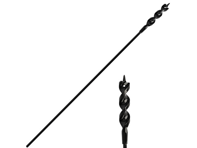 Flexible Installer Drill Bit for Pulling Wires Through Walls Ceilings and Sidewalks, 54-Inch Long, 3/4-Inch Auger with a Fish Eye Hole and Screw...
