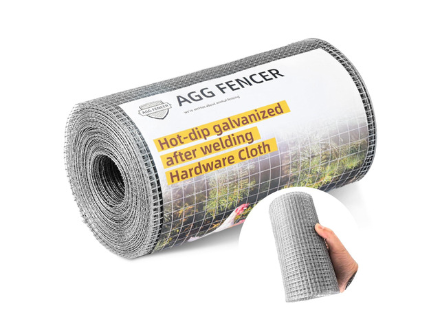 8inch x 25ft Hardware Cloth 1/4 inch Chicken Wire Fencing 23Ga Hot Dipped Galvanized After Welding Garden Plant Supports Welded Metal Chicken...