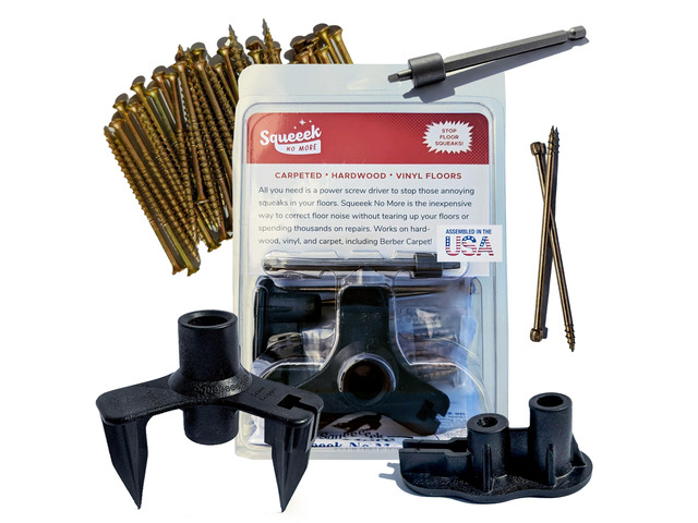 Squeaky Floor Repair Kit for Hardwood, Carpet, Vinyl & Linoleum Complete Floor Squeak Repair Kit Includes Joist Finder Drill Bits, Tripod Fixture...