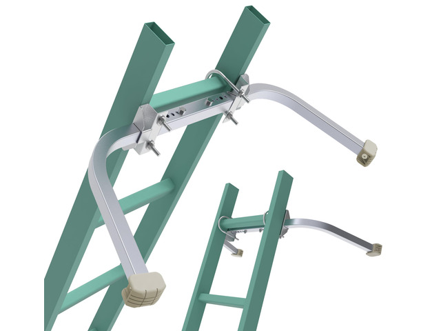 Ladder Stabilizer,Heavy Duty Aluminum Extended Ladder Accessory for Roof Gutter Guard Cleaning Tools,Ladder Stand-Off Wing Span/Wall Ladder Hooks...