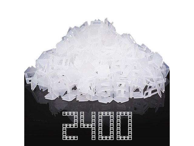 Tile Spacers 2400 Pcs Tile Clips, Tile Leveling System Clips 1/16 Inch Tile Leveling Clips for Floor Wall Installation, Ceramic Porcelain Tiles and...