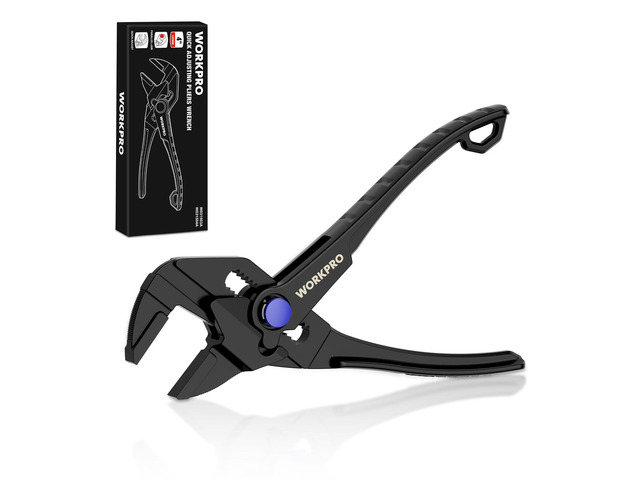 Mini Pliers Wrench, 4-Inch Wrench Pliers with Smooth Parallel Jaws High-Toughness Alloy Steel, Anti-Rust Coating, High-Leverage Mechanism, Secure...