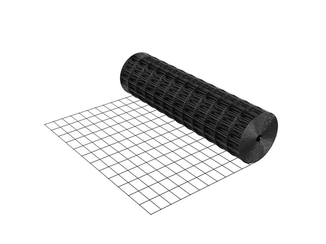 Hardware Cloth 36 in x 25 ft, 2 x 3 in Mesh 16 Gauge Galvanized Wire Mesh Roll, Weather-Resistant Vinyl Coated Chicken Wire Fencing, Heavy Duty...