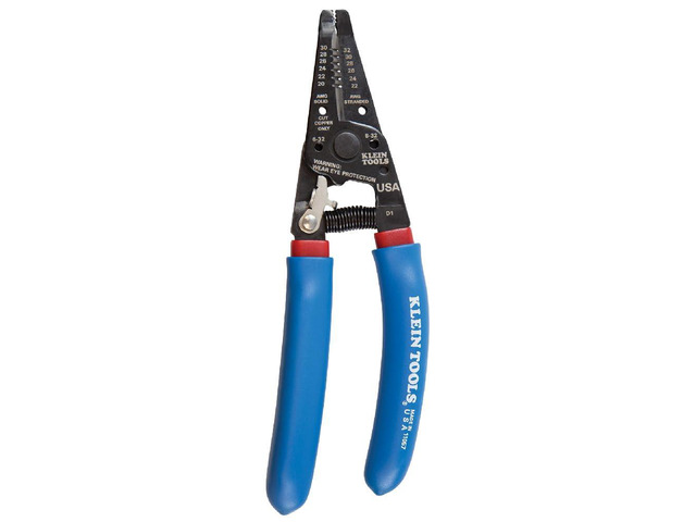 11057 Wire Cutter/Stripper, Made in USA, Heavy Duty Cutter for 20-30 AWG Solid and 22-32 AWG Stranded Wire