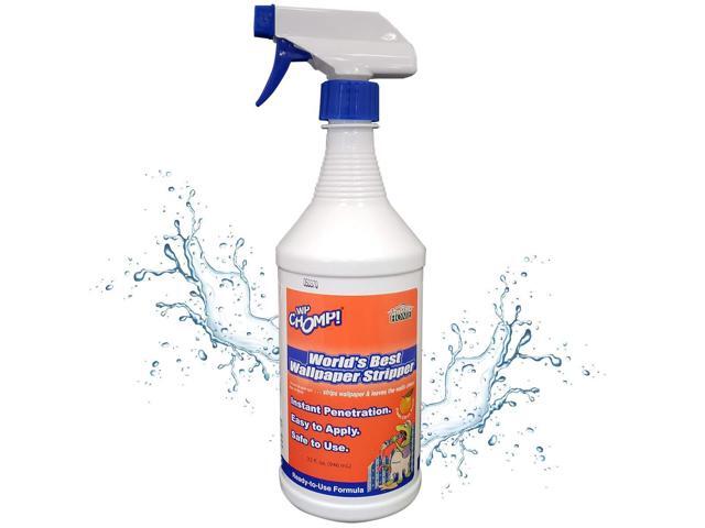 WP Chomp Worlds Best Wallpaper Stripper: and Sticky Paste Remover, Citrus Scent 32oz. trigger