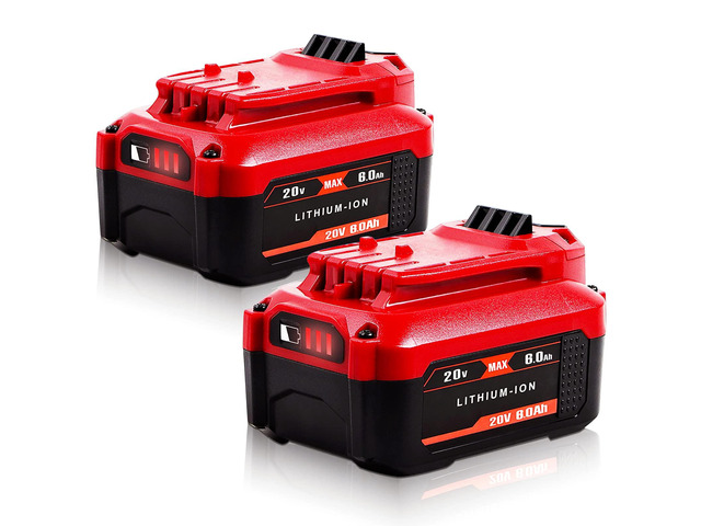 Upgrade 2Pack 20V 6.0Ah Replacement Battery for Craftsman 20V Battery V20 Lithium ion for CMCB205 CMCB204 CMCB206 CMCB202 CMCB201 20V Cordless...