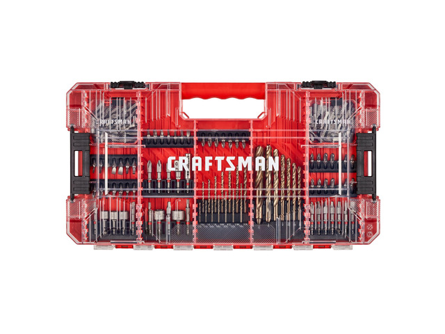 140 Pc Impact Driver Bit Set, Steel, Black Oxide Coated Impact Drill Bit Set, Precision Machined Tips (CMAF140SET)