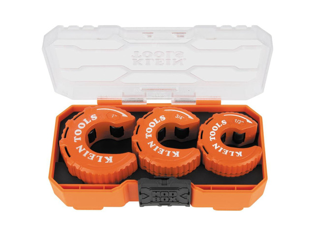 50048 C-Style Copper Tubing Pipe Cutter Tool Set with 1/2, 3/4, and 1-Inch Cutters, MODbox Case, Ultra-Compact for Tight Spaces, 3-Piece