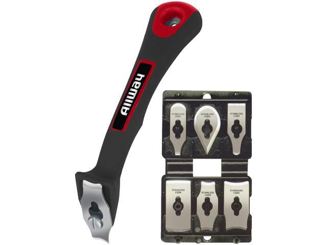 CS6 Soft-Grip Contour Scraper Set with 6 Blades and Blade File