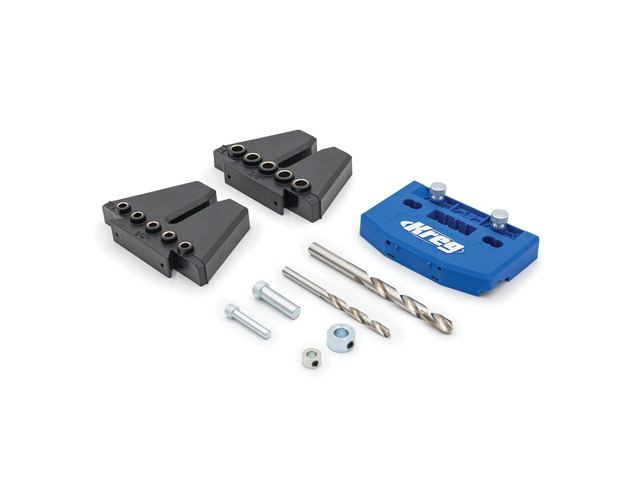 Dowel Jig Kit - Doweling Guide Kit with Removable Drill Guides - No-Measure Doweling Jig for Benchtop and Workshop Projects - Cabinet Joint...