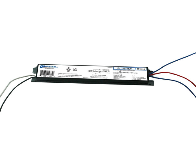 Robertson ISU232T8120 (3P20116) Electronic Fluorescent Ballast, for 1 or 2 T8 Fluorescent Lamps Between 17W-32W (F17T8 Through F32T8) or 1 F40T8...
