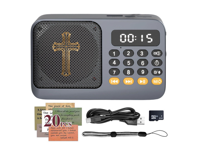 KJV Audio Bible Player, King James Version Electronic Bible, New and Old Testament Talking Audio Bibles for Seniors, Christian Gift for Mother...