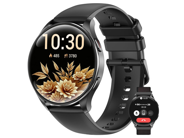 Smart Watch for Women Men, 1.43' AMOLED Ultra-Clear Screen Fitness Tracker with HeartRate/Sleep Monitor, 21Languages, Answer/Make Calls,Waterproof...