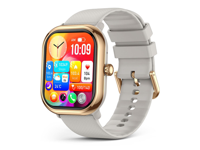 Smartwatch(Answer/Make Call), 1.96' AMOLED Smart Watches for Women with 100+ Sport Modes, IP68 Waterproof Fitness Tracker Compatible with iOS and...