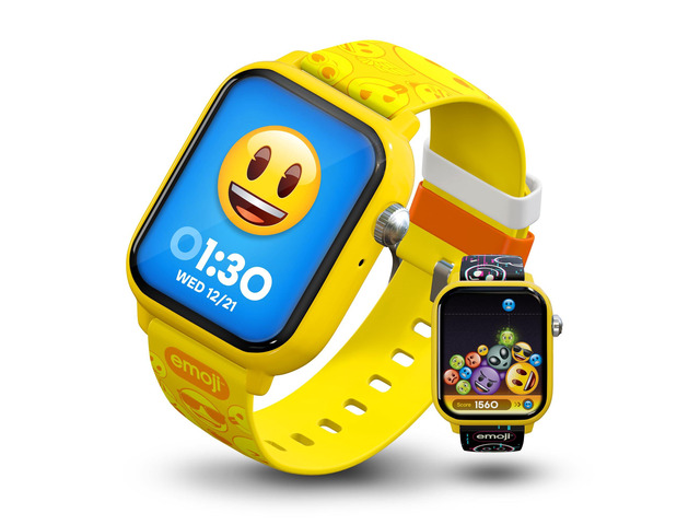 Emoji, All-Ages Gaming Smart Watch, No Wi-Fi or Bluetooth Built-in Emoji Merge! & Ask Emoji Game, Fitness and Steps Tracker, 100+ Customizable...