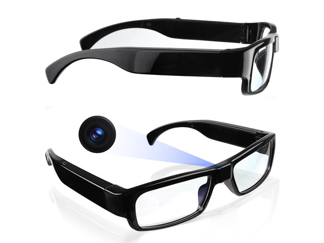 Camera Glasses Video Glasses HD with 64GB Memory Card Recording Glasses Smart Glasses Wearable Eyeglasses for Outdoor Sports