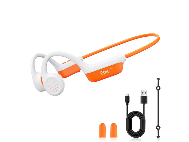 Bone Conduction Headphones Bluetooth 6.0 - IPX7 Waterproof Bone Conduction Earphones with Mic, 10H Play Time, Wireless Open Ear Earbuds for...