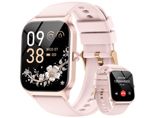Smart Watch for Women Fitness Tracker: 1.85' Smartwatch for Android Phones iPhone Compatible Samsung Bluetooth Call Answer/Make Womens Watches...