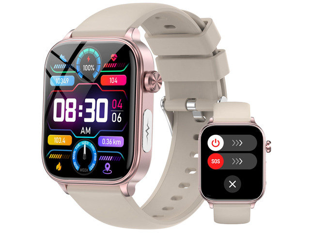 Smart Watch for Women Men(Answer/Dial) 1.96' IPS Smartwatch, 24/7 Heart Rate/Blood Oxygen/Blood Pressure/Sleep Monitor, Blood and Body...