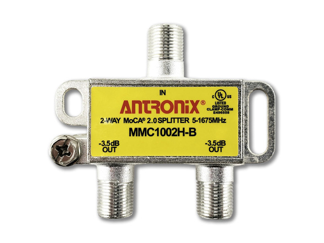 2 Way MMC1002H-B 5-1675 MHz MoCA 2.0 Splitter for Frontier Formerly Verizon Fios