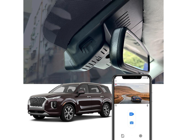 4K Dash Cam Suitable for Hyundai Palisade 2020 2021 2022 (Part No#S8000) Limited SE SEL Calligraphy, OEM Look, UHD 2160P Video, Loop Recording,...