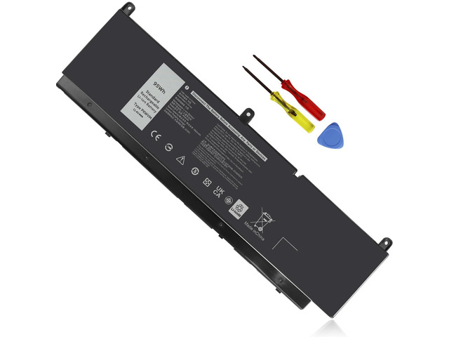 95Wh Type PKWVM 11.4V Laptop Battery Replacement for Dell Precision 7550 7560 7750 7760 P93F P93F001 P93F002 P44E P44E001 P44E002 453-BBCQ C903V...