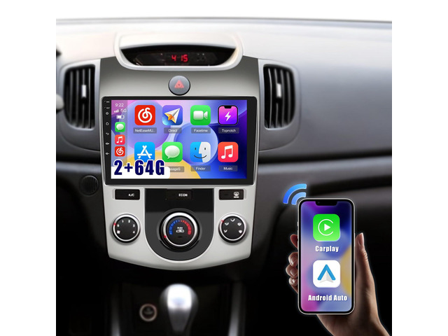 [] 2+64G 9-Inch Android 15 Car Radio for Kia Forte Cerato K3 9' IPS Touch Screen Car Stereo with Wireless CarPlay/Android Auto/Mirror Link/...