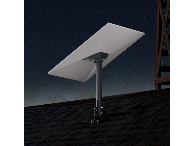 Starlink Standard 4 Roof Mount, Gen 3 Pivot Mount Aluminum 16' Pole Adjustable Starlink Standard 4 Mount with Aluminum Pipe Adapter for V4...