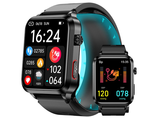 Blood Pressure Smart Watch with Air Bag Air Cuff, 1.92' lPS Color Screen, 24/7 Heart Rate Blood Oxygen Sleep Respiration Rate Health Monitor...