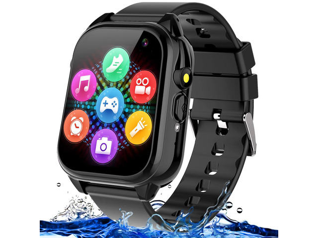 Waterproof Smart Watch for Kids 3-12 Years Old Boys Toys with 26 Games, Video Camera, Pedometer, Music Player, Alarm Clock, Flashlight, HD...