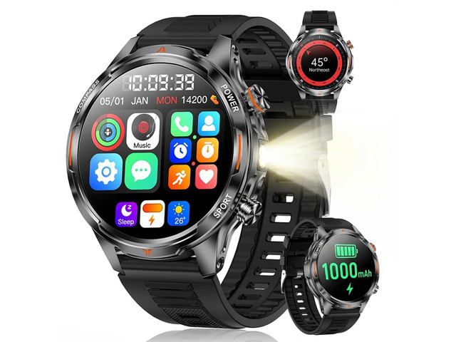 Smart Watch for Women, 30 Day Battery Life Answer/Make Call Smartwatch, 110+ Activity Modes with 1.7in AMOLED Ultra-Clear Screen Fitness Watches,...