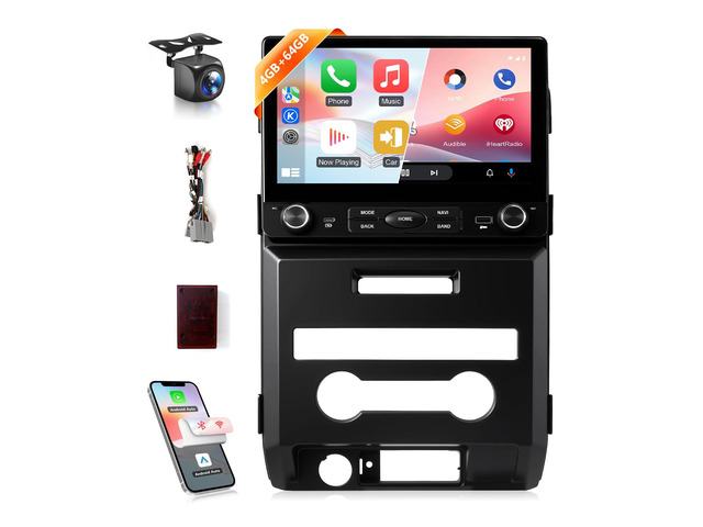 8Core Car Stereo for Ford F150 2009 2010 2011 2012 (Manual A/C), 10.2' Touch Screen for F-150 Car Play Radio Wireless CarPlay Android Auto 5G...