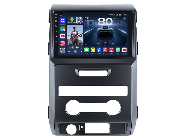 Upgrade Car Radio for Ford F150 2009-2014: 9' 1280 * 800 HD Touchscreen Stereo with Wireless Carplay Android Auto 5G WiFi GPS Bluetooth FM DSP SWC...