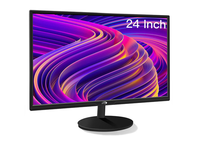 24 Inch Gaming Monitor,FHD 1920 x 1080P LED Display,HDMI,VGA VESA Compatible Computer Monitor for Home,Office PC LED Display,99% sRGB,Ergonomic...