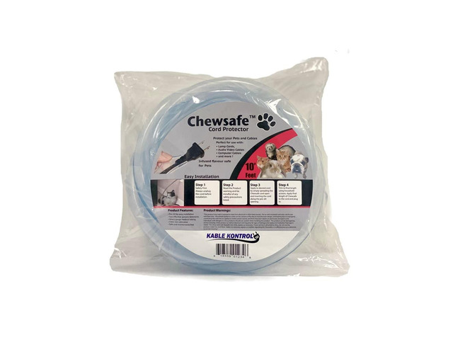 Pet Cord Cover Anti-Chew Cable Sleeve for Dogs, Cats, Rabbits - 3 Pcs 10ft - Non-Toxic Bitter Apple Infused Cable Protector, Pets, Bunny, Puppy...