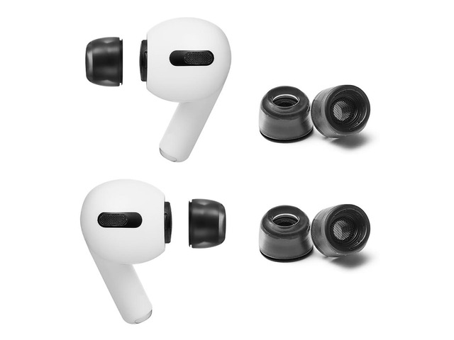 Crystal for Airpods Pro 1st & 2nd Gen (2-Pair SSS) Airpod Pro Ear Tip Replacement Airpod Pro Tips with Premium Silicone