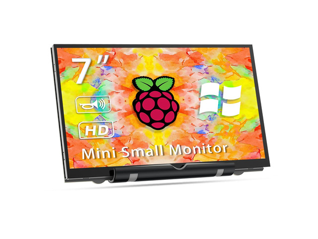 7'' Raspberry Pi Display,800x480 HDMI Mini Small Monitor with Dual-Speaker,LCD Screen for Raspberry Pi 4/3/2/Zero/B/B+ Win11/10/8/7 (Non-Touch)