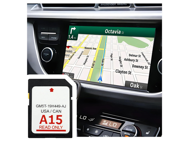 2025 Latest A15 Navigation SD Card OEM#GM5T-19H449-AJ,SD Card Coverage Canada USA for Car GPS Navigation System,Car Accessories Compatible with...