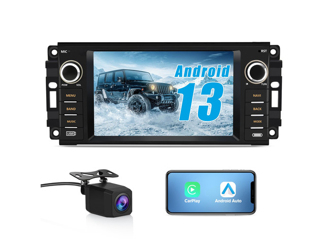 5GWiFi Android Car Radio for Dodge RAM 1500 2500 3500 2009 2010 2011 2012, Touch Screen Ram 1500 Radio with Wireless CarPlay/Android Auto/GPS/HD...