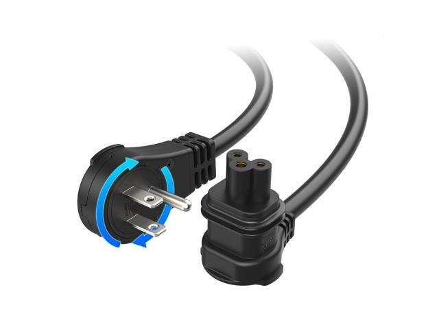 Replacement Power Cable for Starlink WiFi Router Gen2, 6ft Flat Plug, 360° Rotating Plug, 1.8m, for Starlink Router V2, 3 Prong Power Cord for...