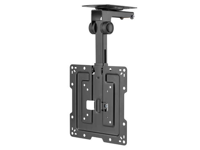 CM322 Flip Down TV and Monitor Roof Ceiling Mount Fits Flat Screen 19 to 40 Inch VESA Compatible 100x100, 200x200 Height Adjustable Pitched...