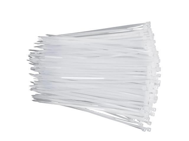 8 Inch Zip Ties White 2000 Pack Bulk, 40 lb Tensile Strength Nylon Cable Ties, UV Resistant Self-Locking Wire Ties for Cable Management, Garden,...