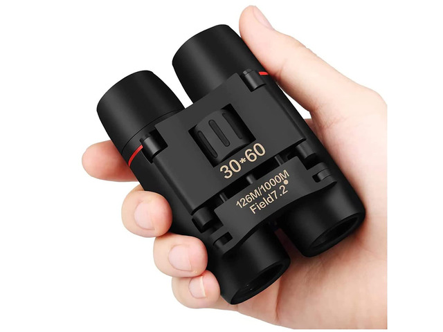 Compact 30x60 Binoculars for Adults and Kids,Foldable Lightweight Easy Focus Small Binoculars for Bird Watching Travel Sightseeing Hunting Concert...