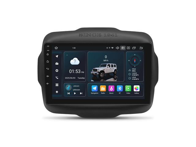 Android 14 Car Radio Stereo for Jeep Renegade 2015-2023, Octa Core 6+64GB Car Radio9' IPS Touch Screen GPS Navigation Bluetooth Head Unit Built-in...