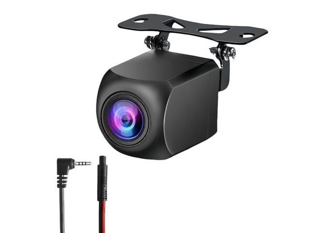 4 Pin Backup Camera for Carplay Screen Monitor Support Mirror Image AHD 1080P Reverse Camera 2.5mm Jack to 4 Pin Front/Rear View Camera, 20ft Male...