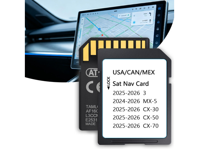 2025 2026 Latest Navigation SD Card KR9D66EZ1B,Compatible with Mazda 2025-2026 CX-50/3/CX-30/CX-70,2024-2026 MX-5,Mazda CX-50 Hybrid SD Navigation...