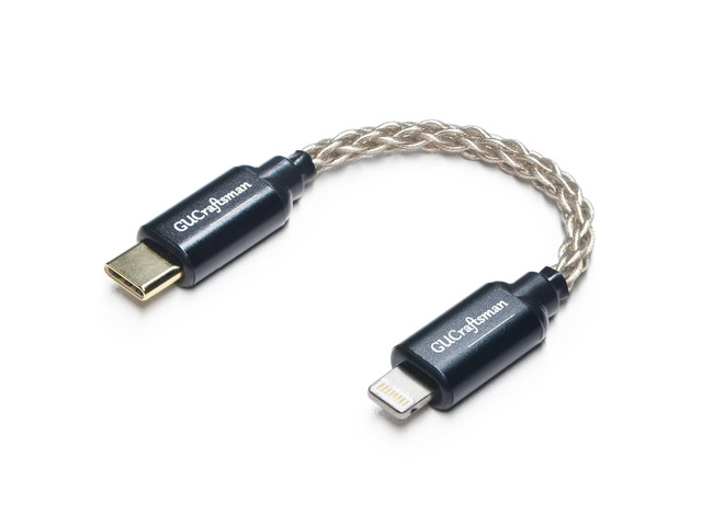 OTG Cable iOS to Type C/USB C Headphone Amplifier Cable 6N Single Crystal Silver for FiiO BTR5 Q1 Q3 Q3s Qudelix 5K xDuoo Link2 XD-05PLUS E1DA...
