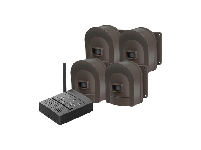 1/2 Mile Hosmart Driveway Alarm Wireless Motion Sensor System Driveway Sensor Alert System Weatherproof Security Outdoor Detector Protect...