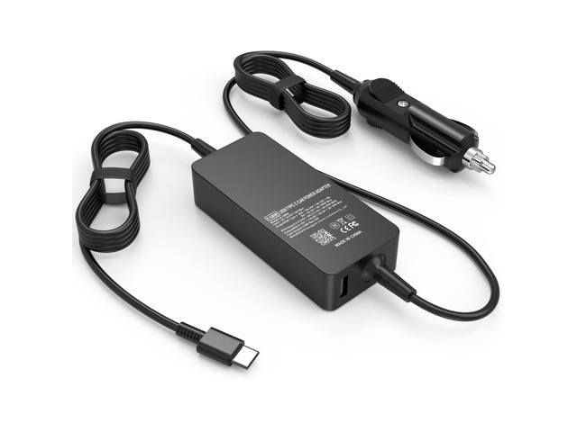 100W USB C Laptop Car Charger Compatible with Dell for Latitude/XPS/Pro 16 14 13 plus/Pro Max, for Precision/Chromebook/Inspiron/Vostro, Type C...
