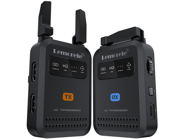 Wireless HDMI Transmitter Receiver 1080P 50ms Low Latency 656ft 5GHz, HDMI Loop Out, Dual Power: NP-F & USB-C, Plug and Play, TUTUPlay App...